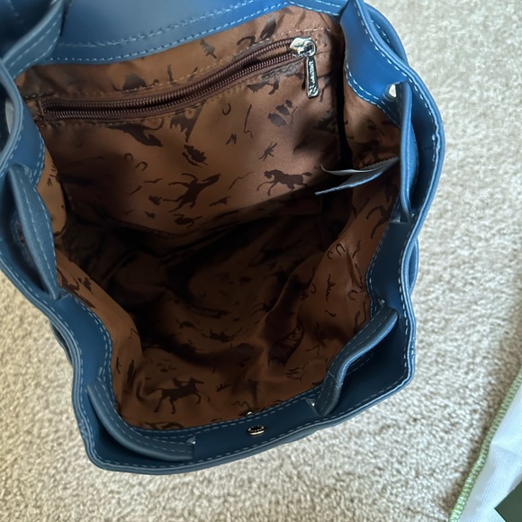 Longchamp le pliage cuir backpack - Picture 4 of 10